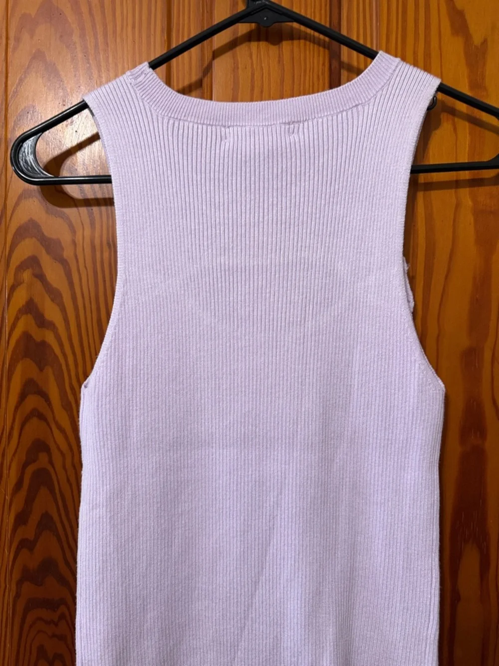 New By Anthropology Lavender Cut Out Tank - Ribbed NWT
